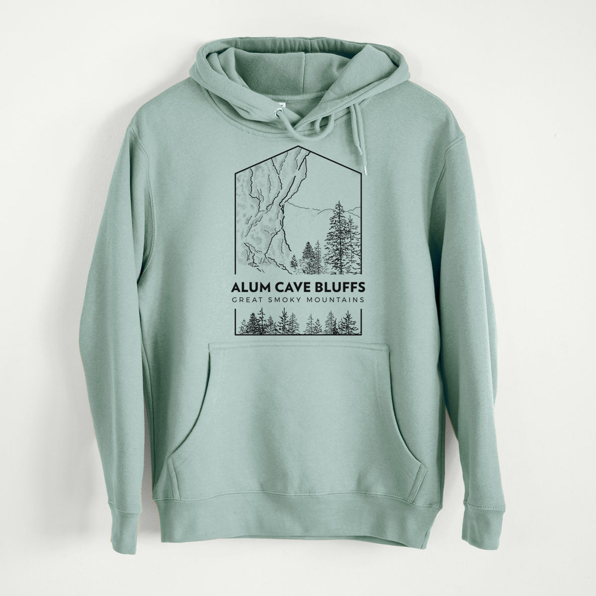 Alum Cave Bluffs - Great Smoky Mountains National Park  - Mid-Weight Unisex Premium Blend Hoodie