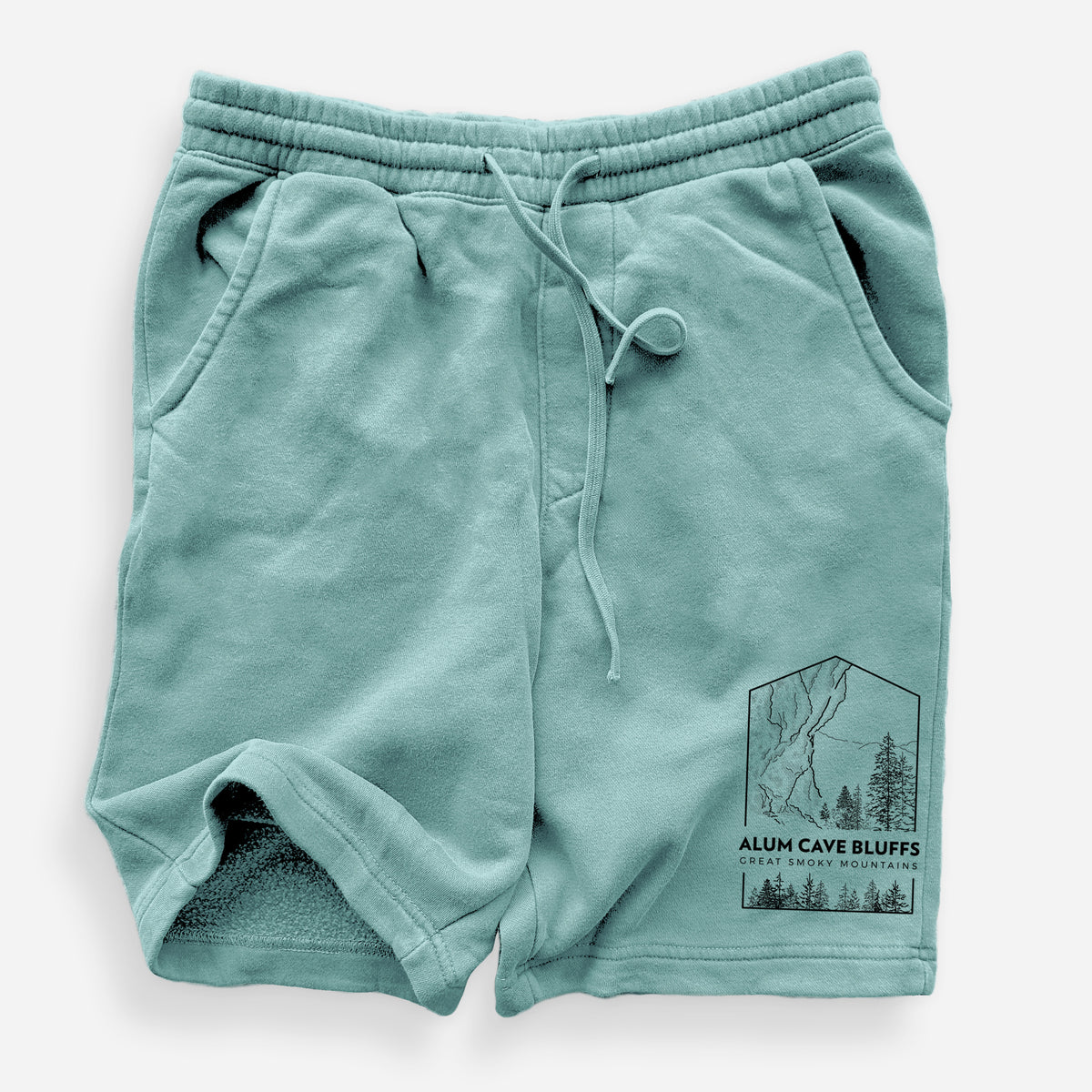 Alum Cave Bluffs - Great Smoky Mountains National Park - Unisex Pigment Dyed Shorts