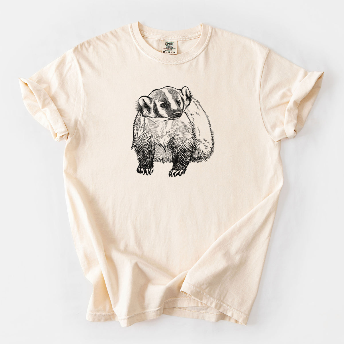 American Badger - Taxidea taxus - Unisex Comfort Colors Garment-Dyed Heavyweight T-shirt