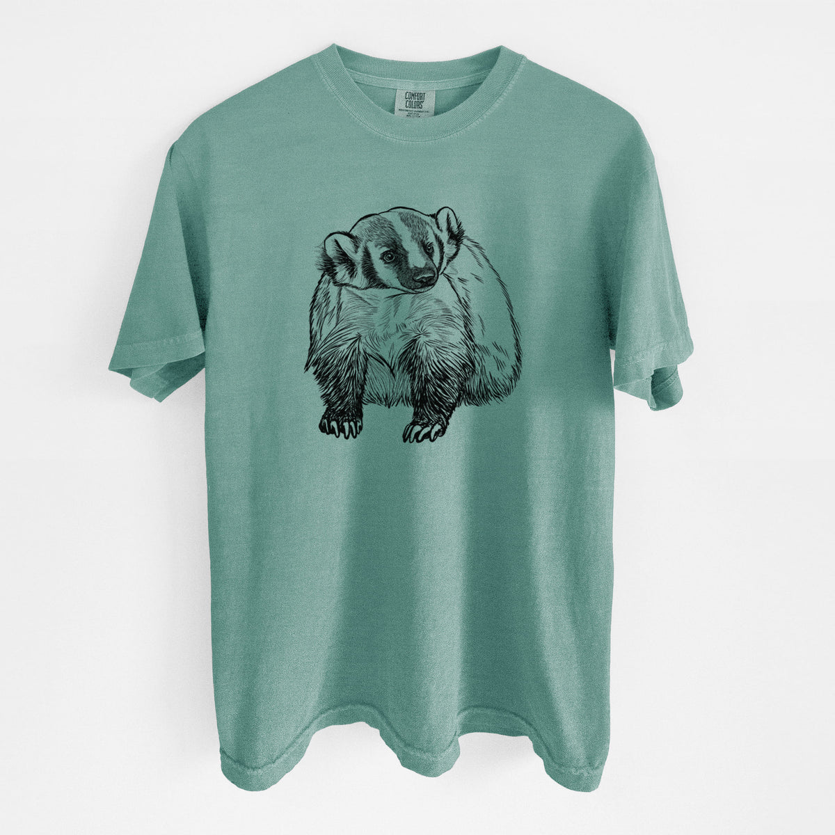 American Badger - Taxidea taxus - Unisex Comfort Colors Garment-Dyed Heavyweight T-shirt