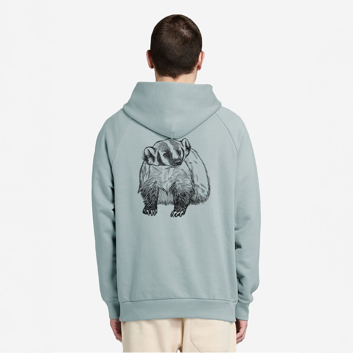 American Badger - Taxidea taxus - UltraLuxe Heavyweight French Terry Hoodie