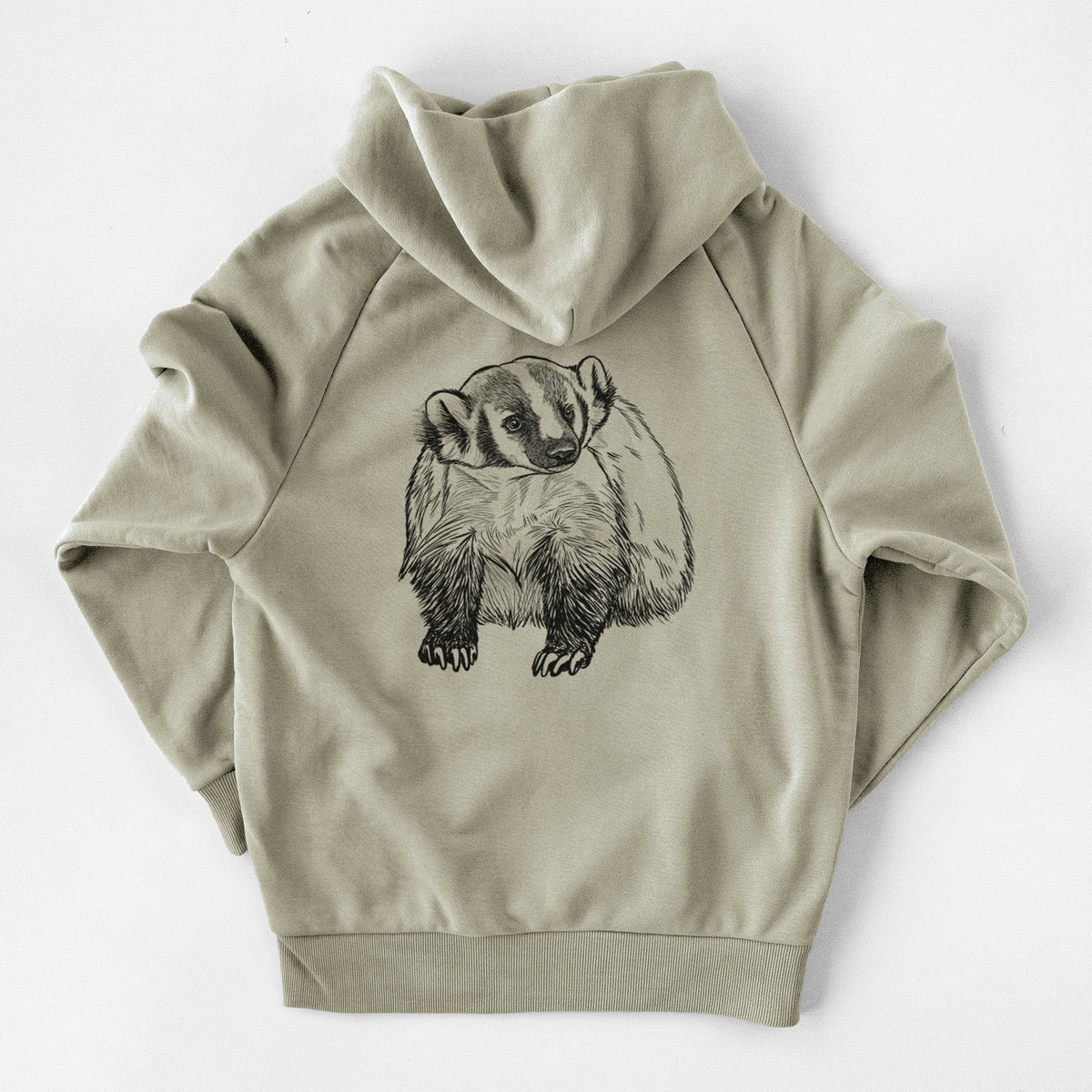 American Badger - Taxidea taxus - UltraLuxe Heavyweight French Terry Hoodie