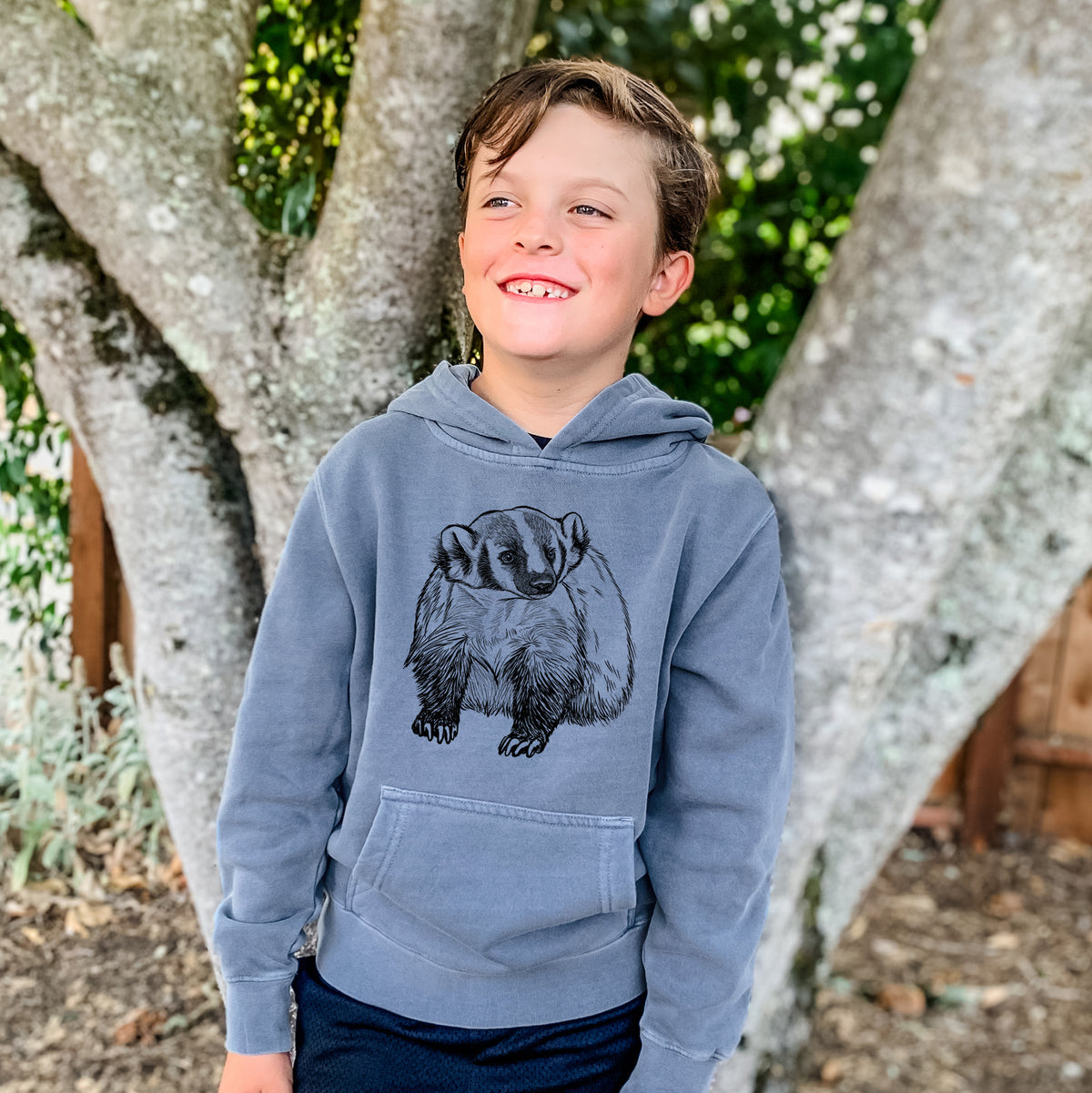 Sea Green Because Tees Youth Hoodie