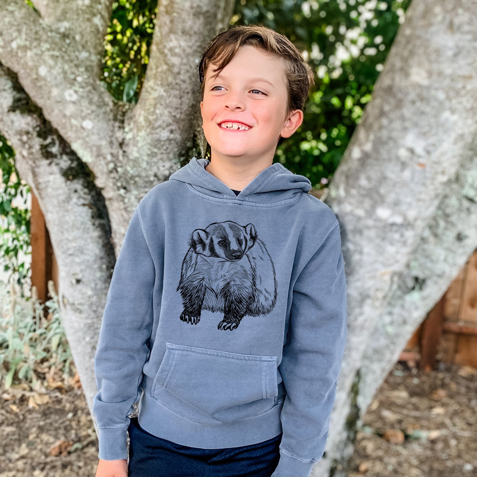 Sea Green Because Tees Youth Hoodie