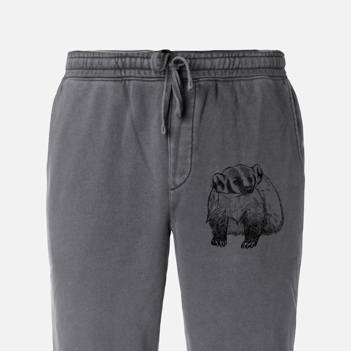 American Badger - Taxidea taxus - Unisex Pigment Dyed Sweatpants