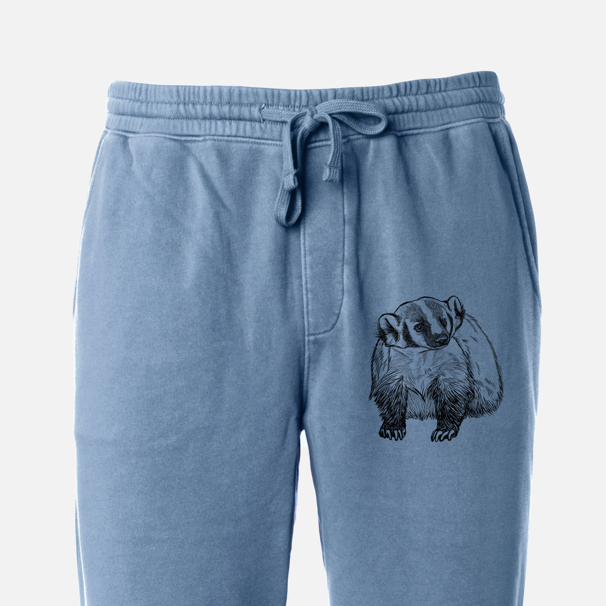 American Badger - Taxidea taxus - Unisex Pigment Dyed Sweatpants