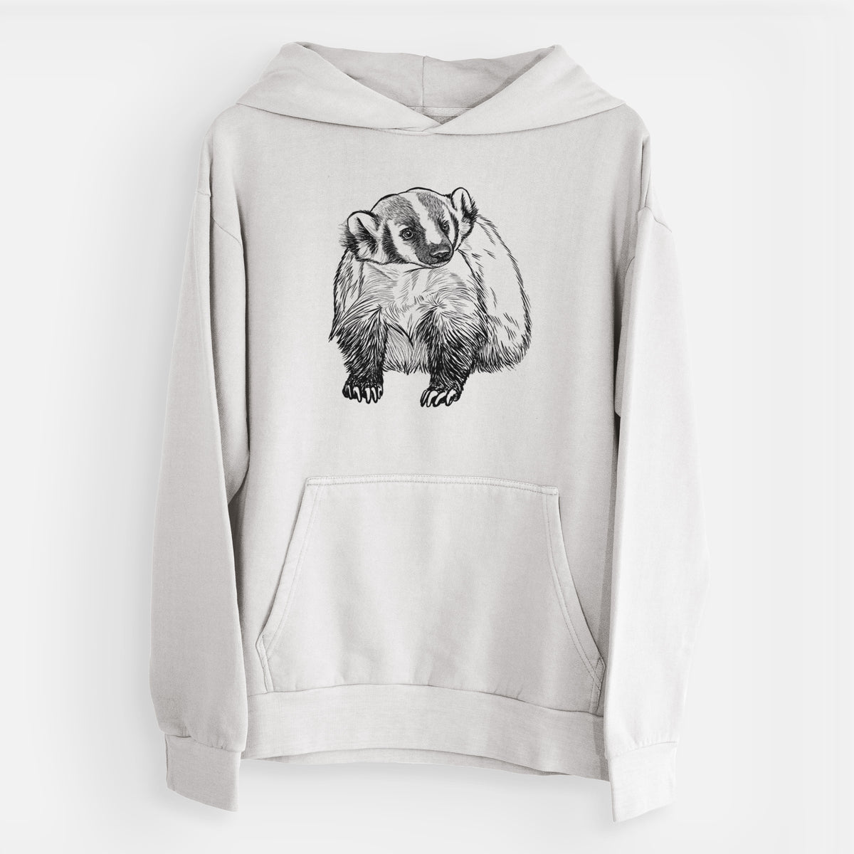 American Badger - Taxidea taxus  - Urban Heavyweight Hoodie