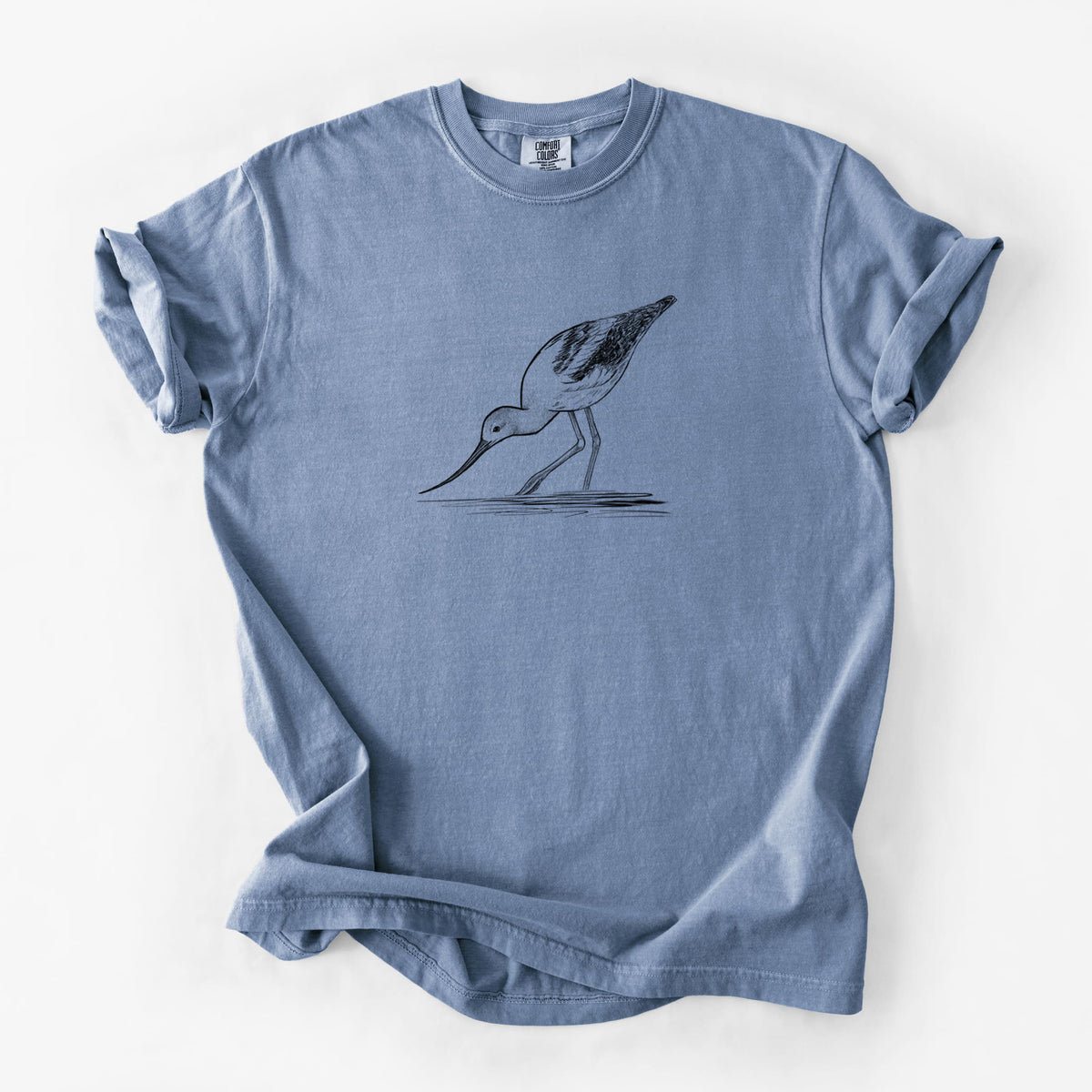 American Avocet - Recurvirostra americana - Unisex Comfort Colors Garment-Dyed Heavyweight T-shirt
