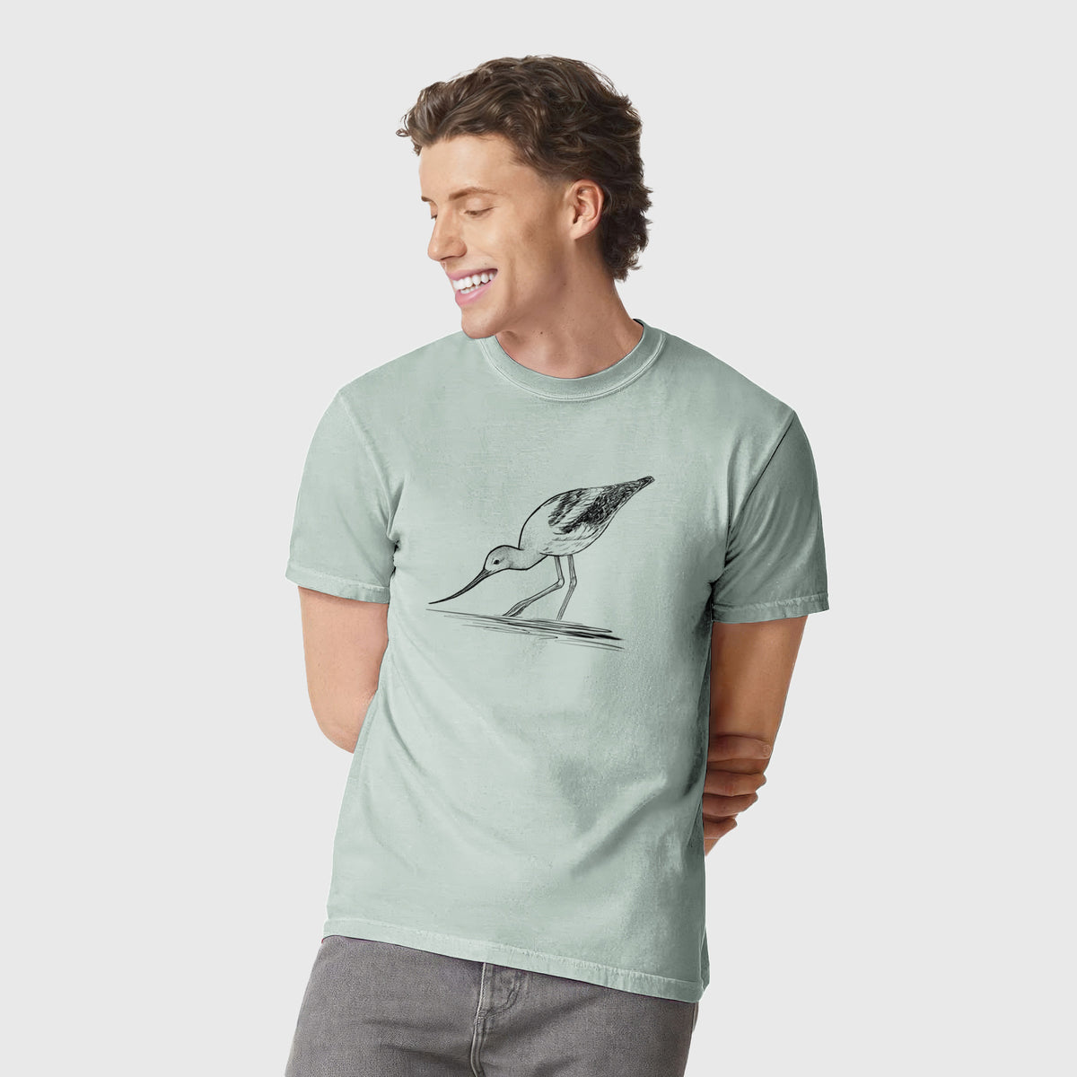 American Avocet - Recurvirostra americana - Unisex Comfort Colors Garment-Dyed Heavyweight T-shirt