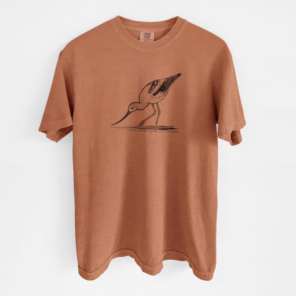 American Avocet - Recurvirostra americana - Unisex Comfort Colors Garment-Dyed Heavyweight T-shirt