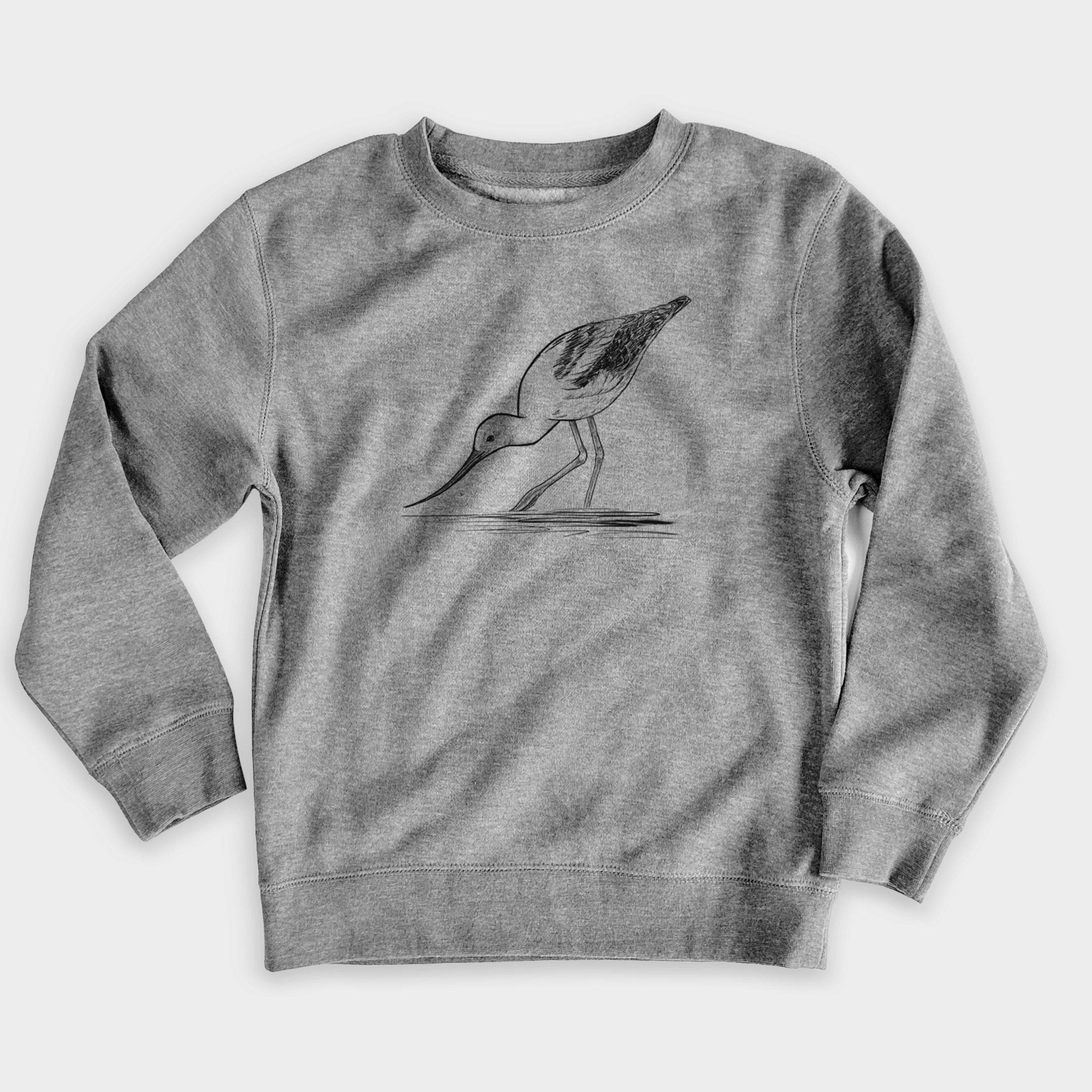 American Avocet - Recurvirostra americana - Youth Lightweight Crewneck Sweatshirt