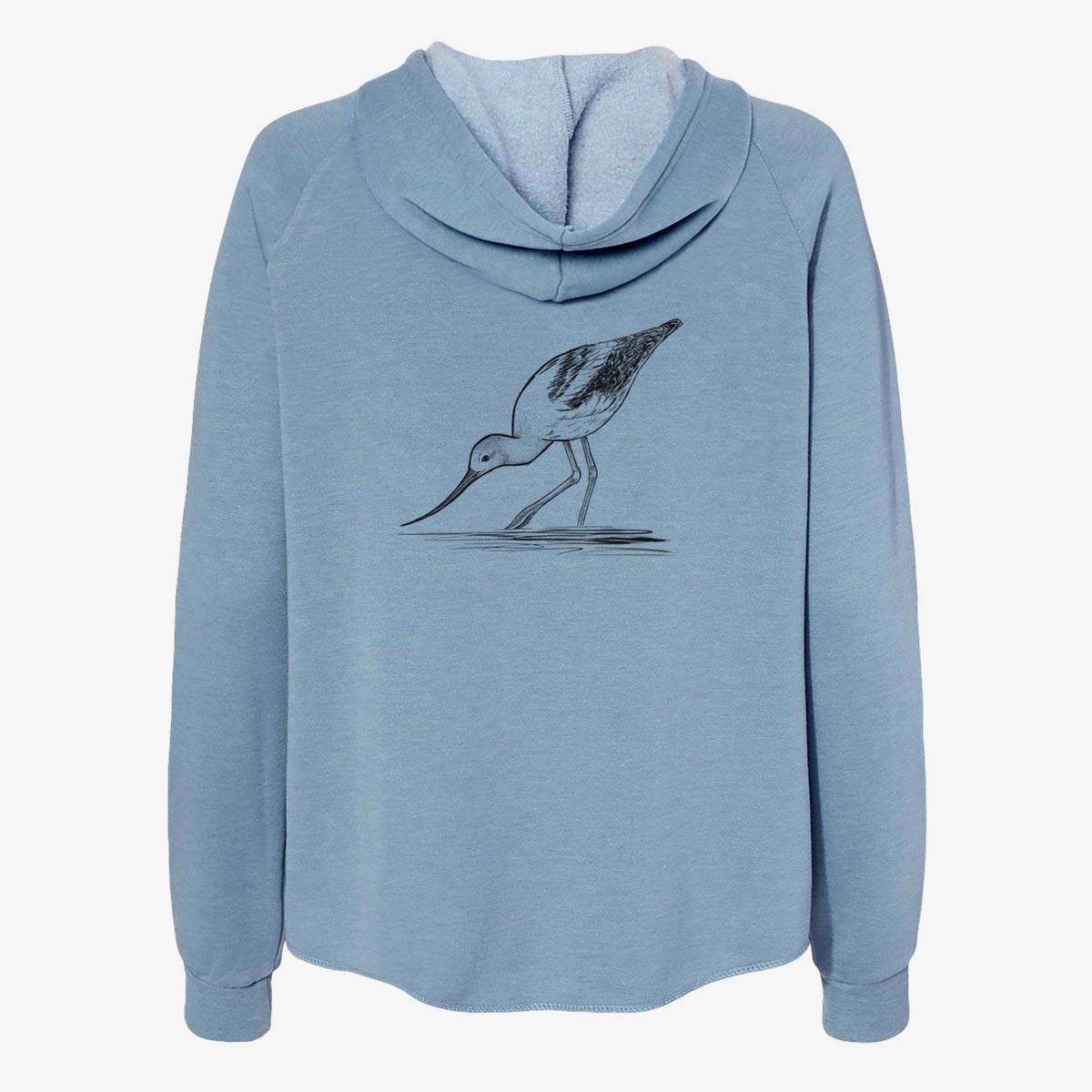 American Avocet - Recurvirostra americana - Women&#39;s Cali Wave Zip-Up Sweatshirt