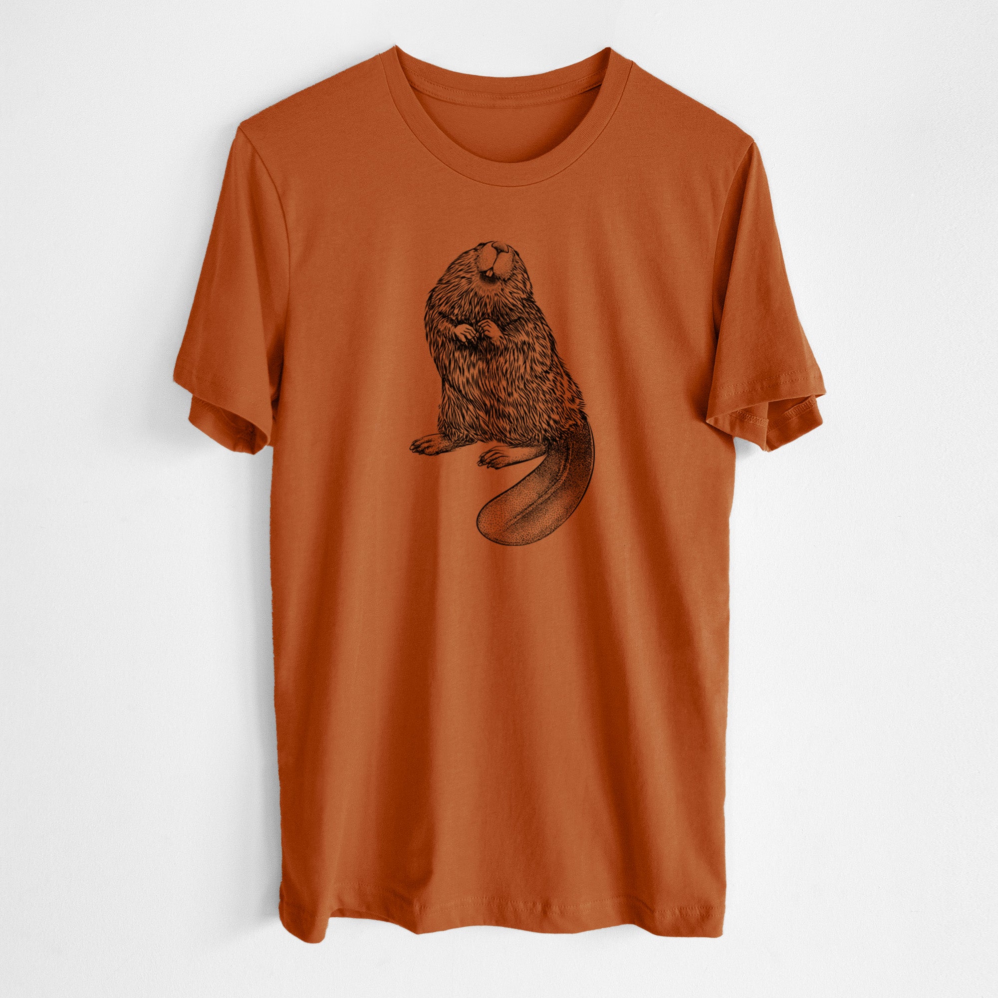 North American Beaver - Castor canadensis - Lightweight 100% Cotton Unisex Crewneck