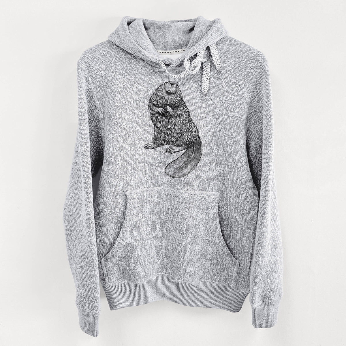 North American Beaver - Castor canadensis - Knit Hoodie