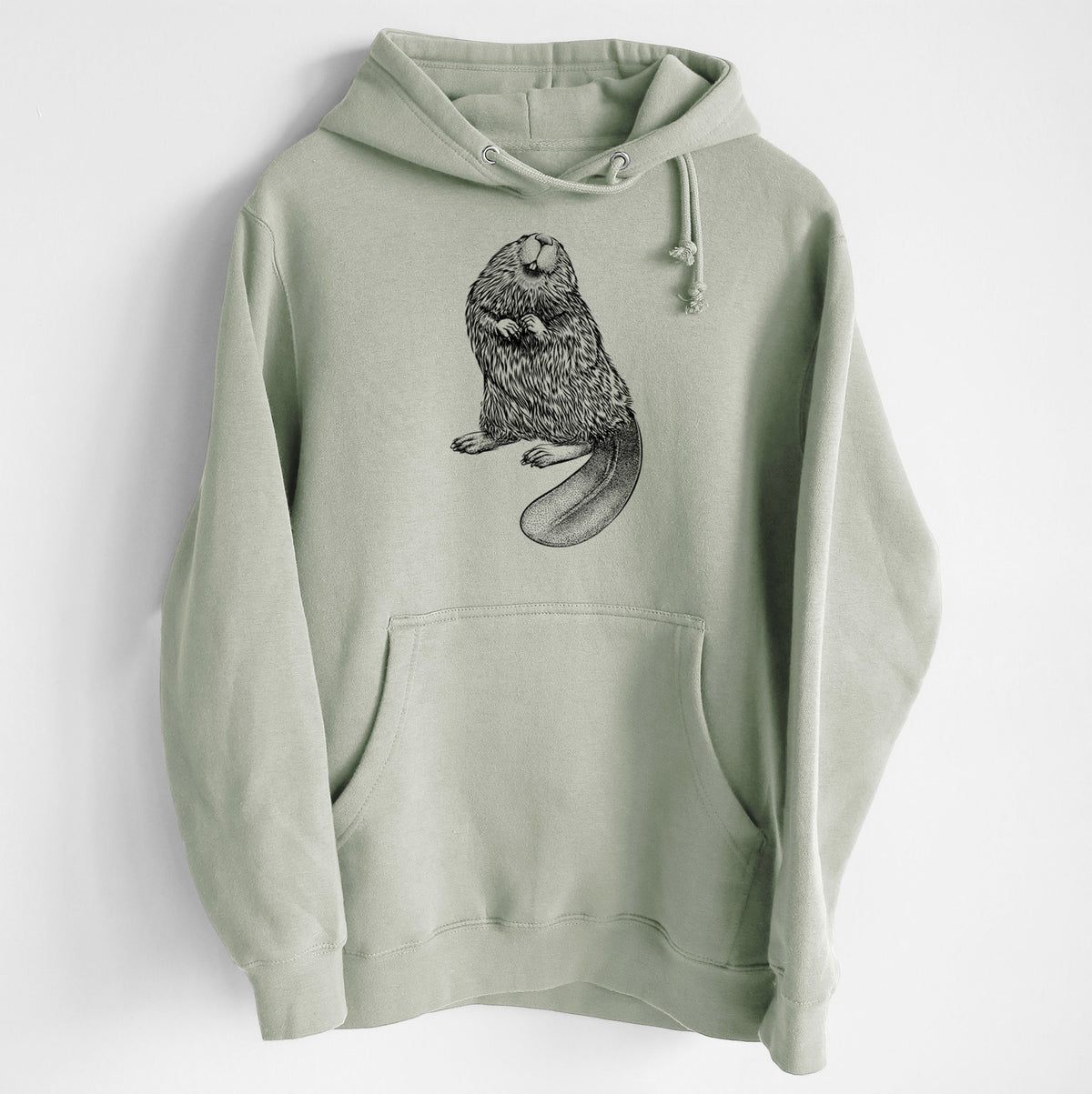 North American Beaver - Castor canadensis - Heavyweight Fleece Hoodie