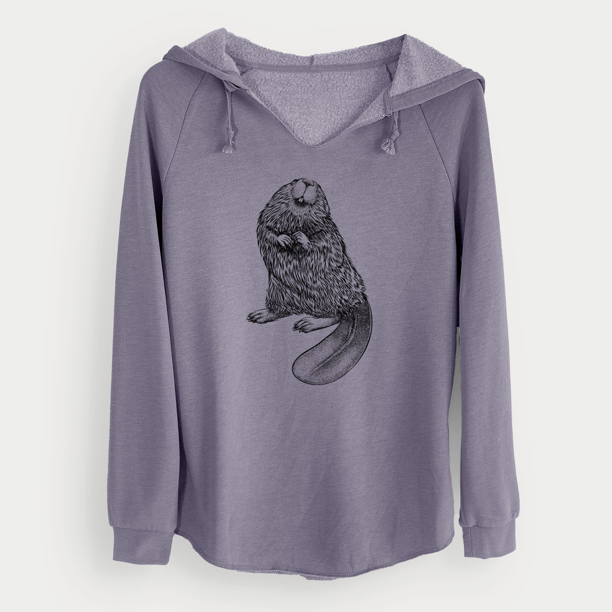 North American Beaver - Castor canadensis - Cali Wave Hooded Sweatshirt