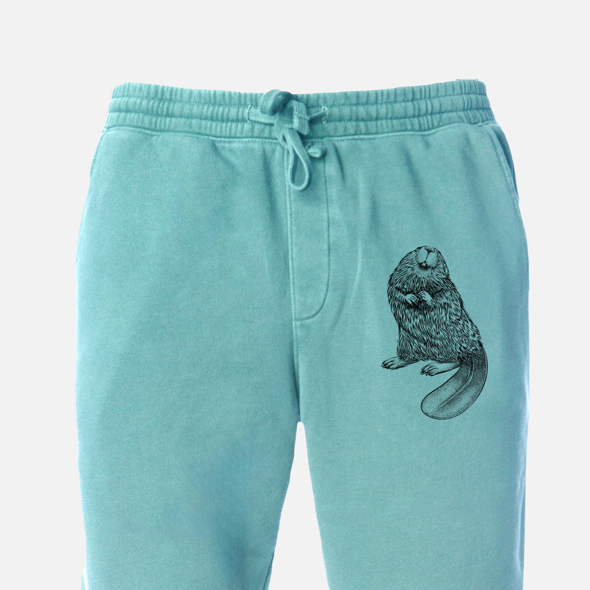 North American Beaver - Castor canadensis - Unisex Pigment Dyed Sweatpants