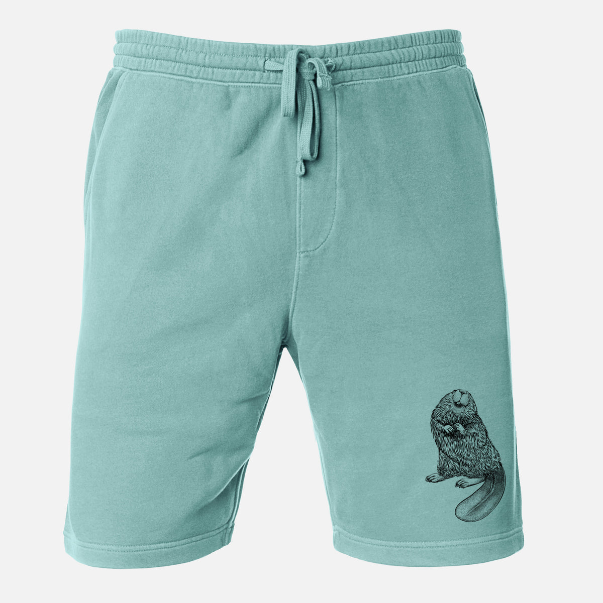 North American Beaver - Castor canadensis - Unisex Pigment Dyed Shorts