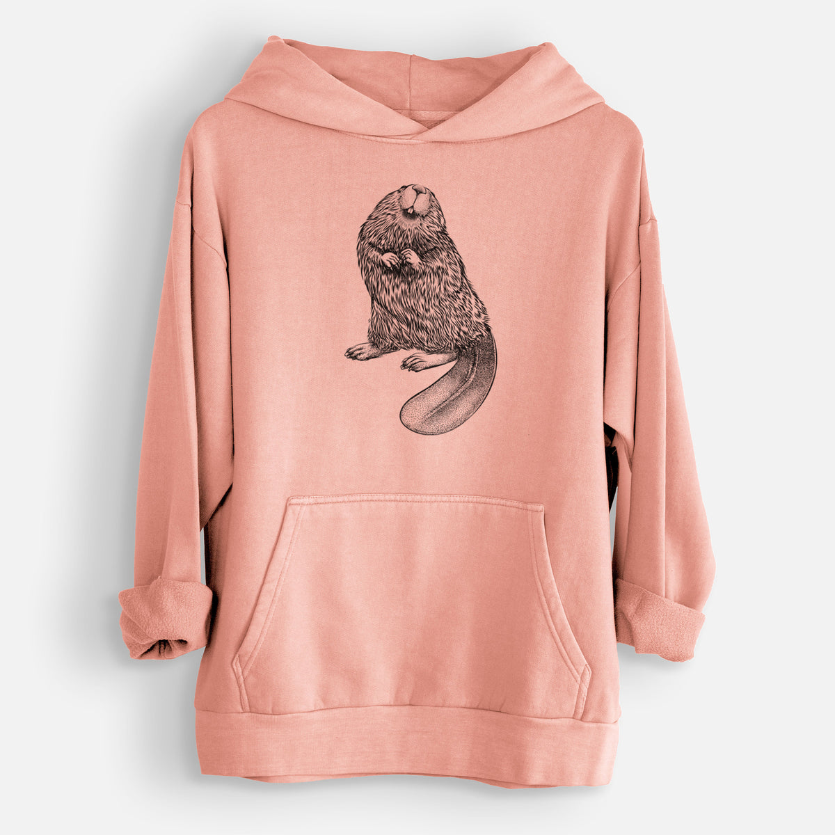 North American Beaver - Castor canadensis  - Urban Heavyweight Hoodie