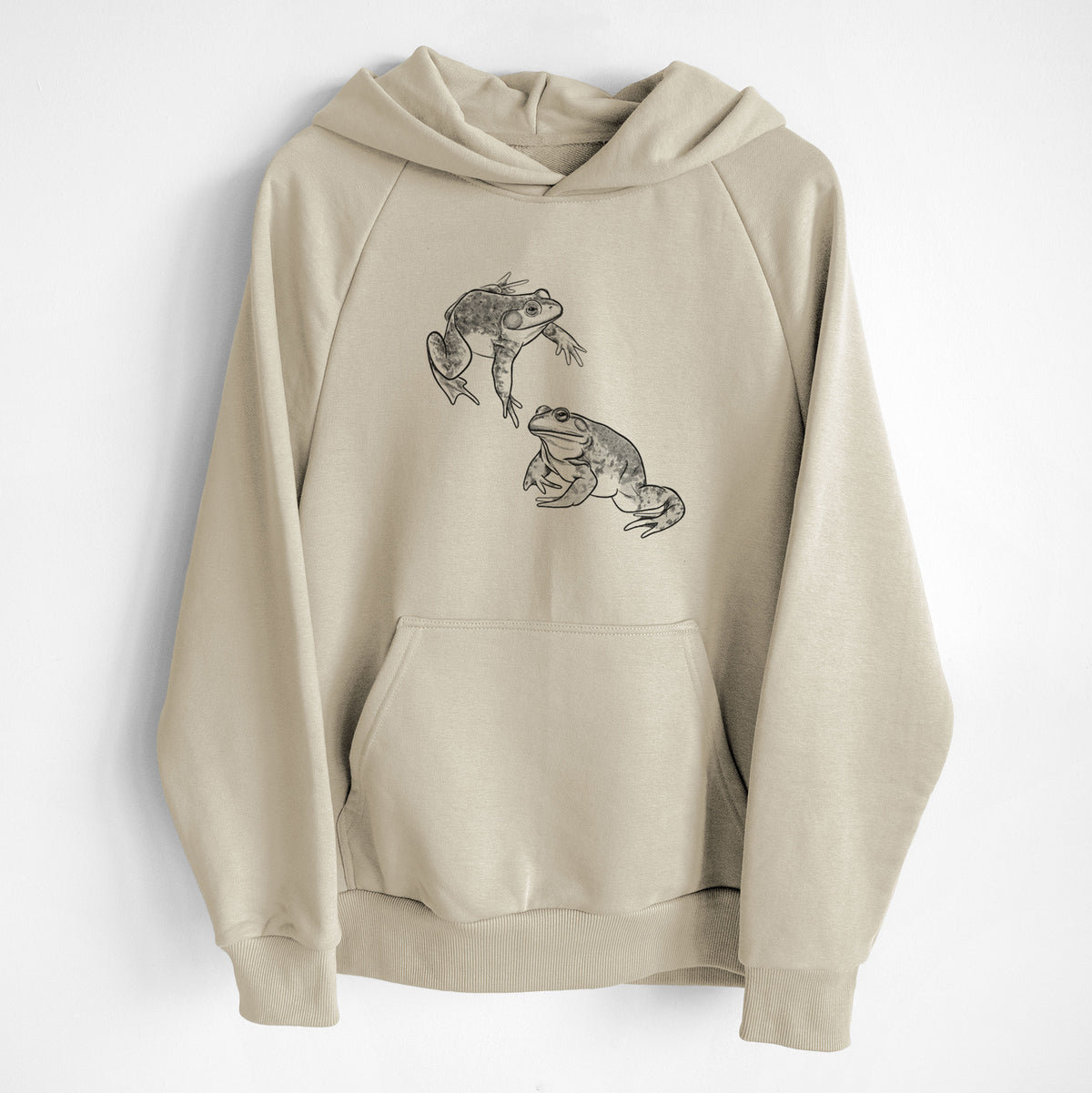 American Bullfrogs - Lithobates catesbeianus - UltraLuxe Heavyweight French Terry Hoodie