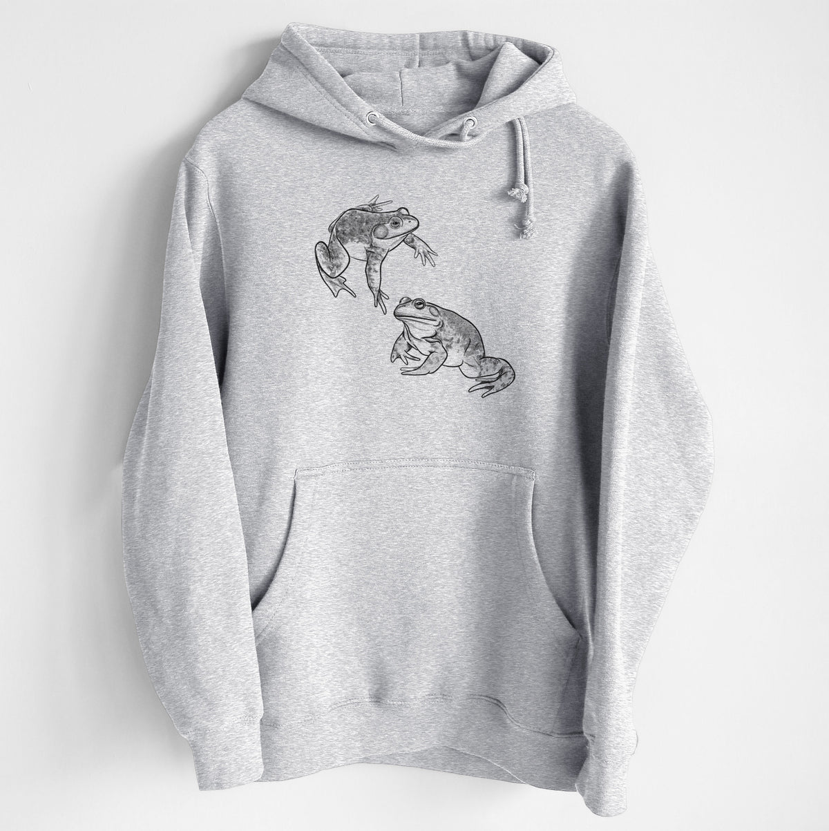 American Bullfrogs - Lithobates catesbeianus - Heavyweight Fleece Hoodie