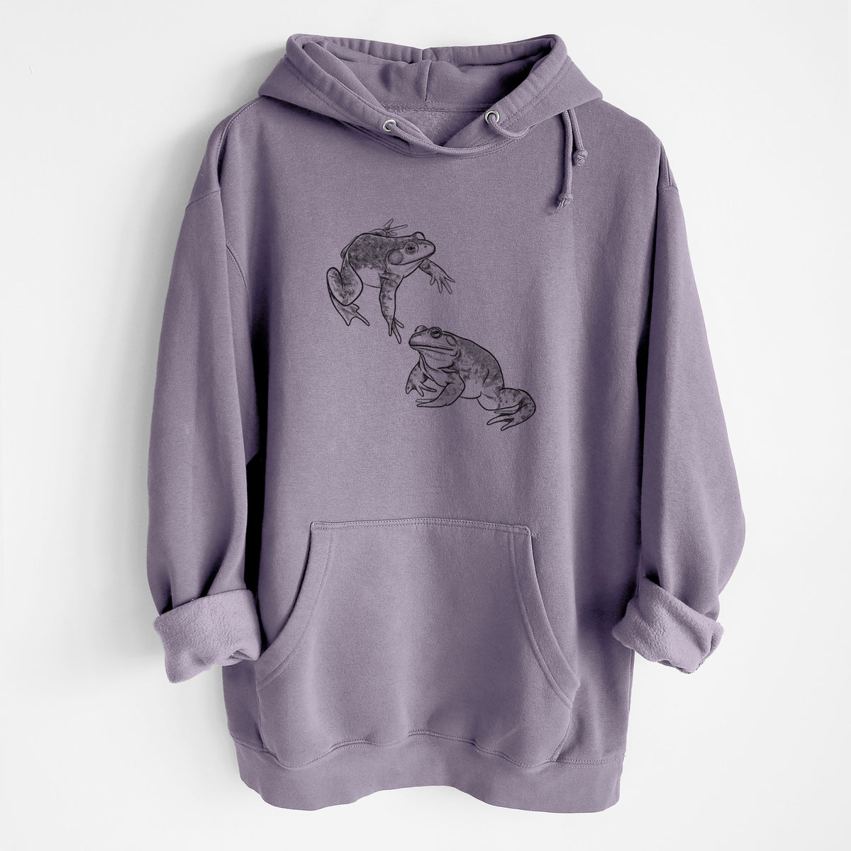 American Bullfrogs - Lithobates catesbeianus - Heavyweight Fleece Hoodie