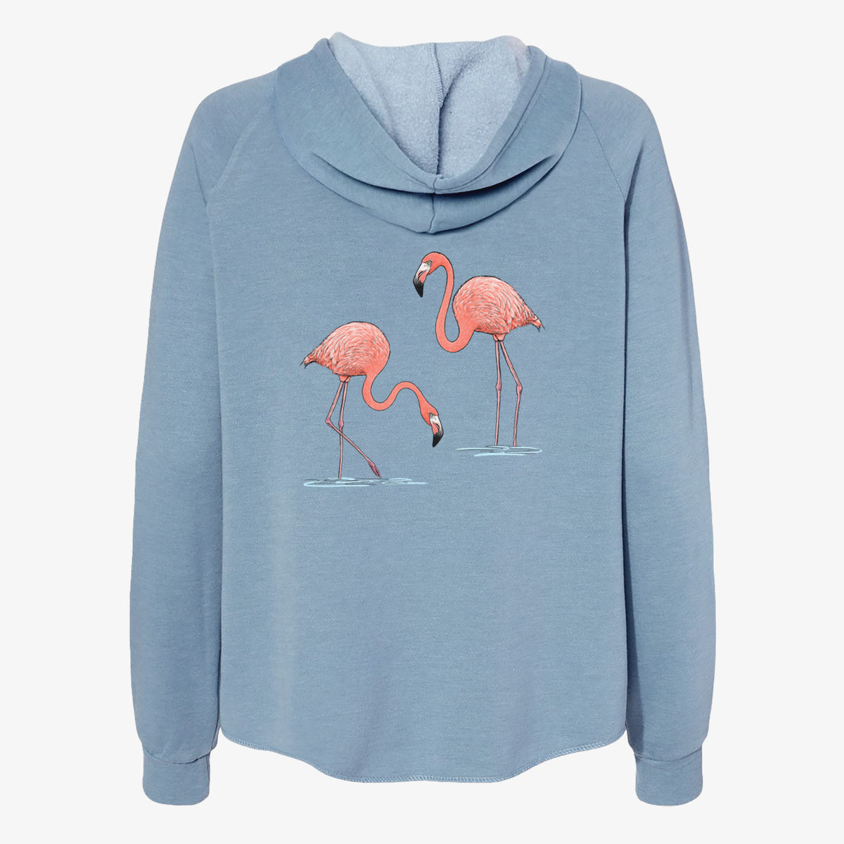American Flamingos - Phoenicopterus ruber - Women's Cali Wave Zip-Up Sweatshirt