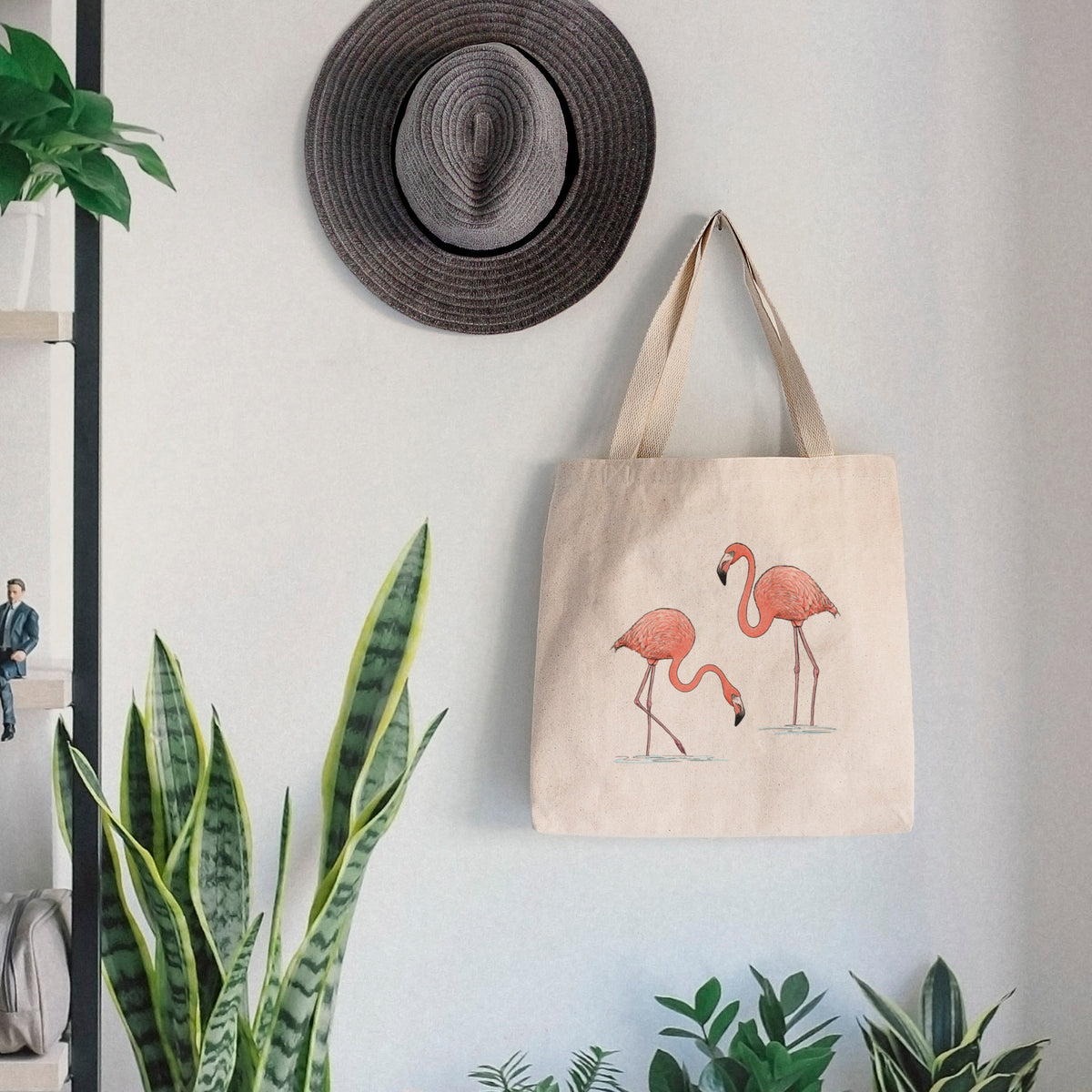 American Flamingos - Phoenicopterus ruber - Tote Bag