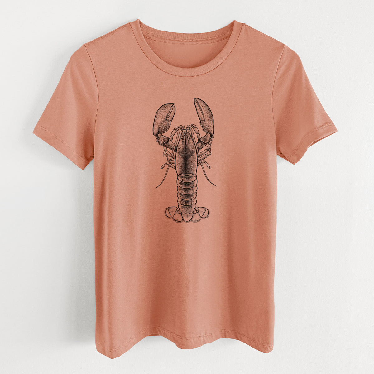 American Lobster - Homarus americanus - Women's Lightweight Relaxed Fit 100% Cotton Crewneck