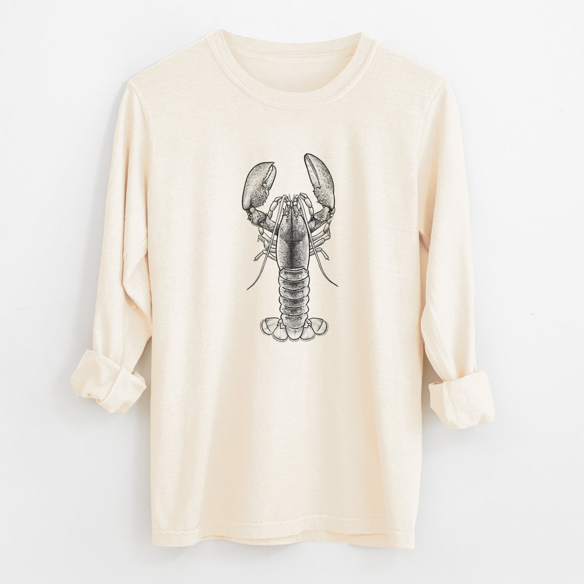 American Lobster - Homarus americanus - Unisex Comfort Colors 100% Cotton Long Sleeve