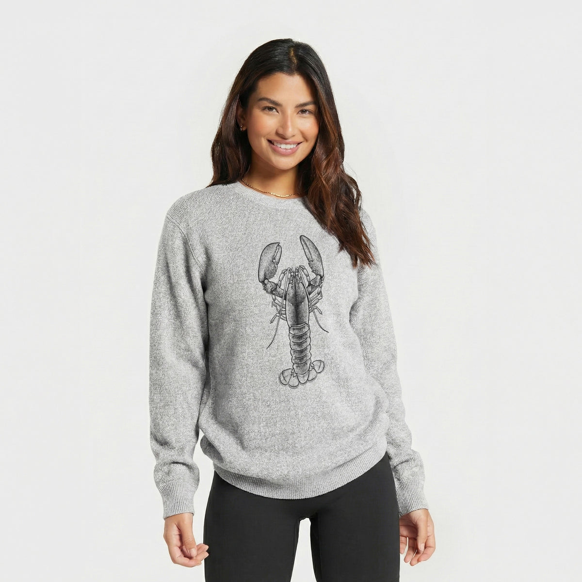 American Lobster - Homarus americanus - Knit Sweatshirt