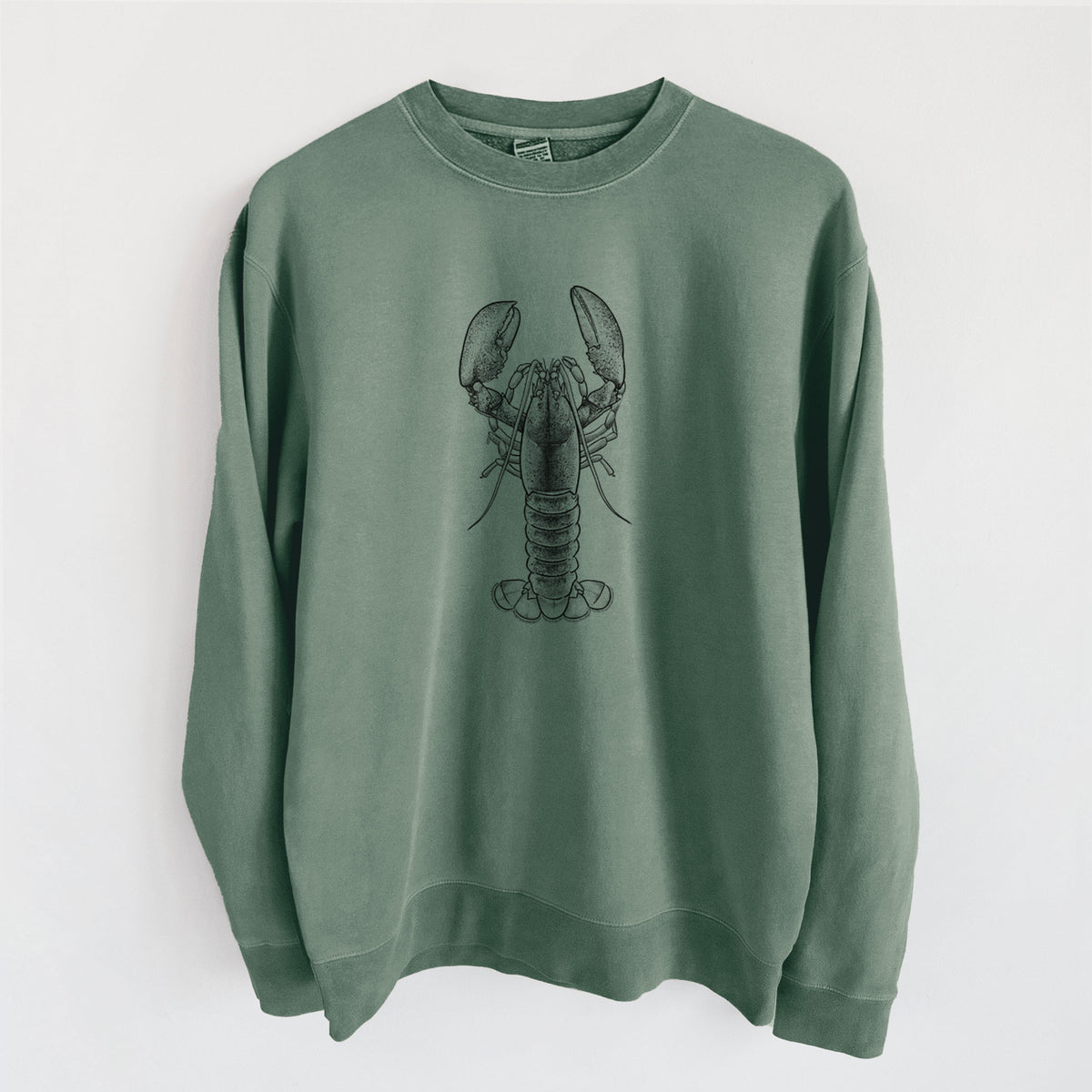 American Lobster - Homarus americanus - Unisex Pigment Dyed Crew Sweatshirt