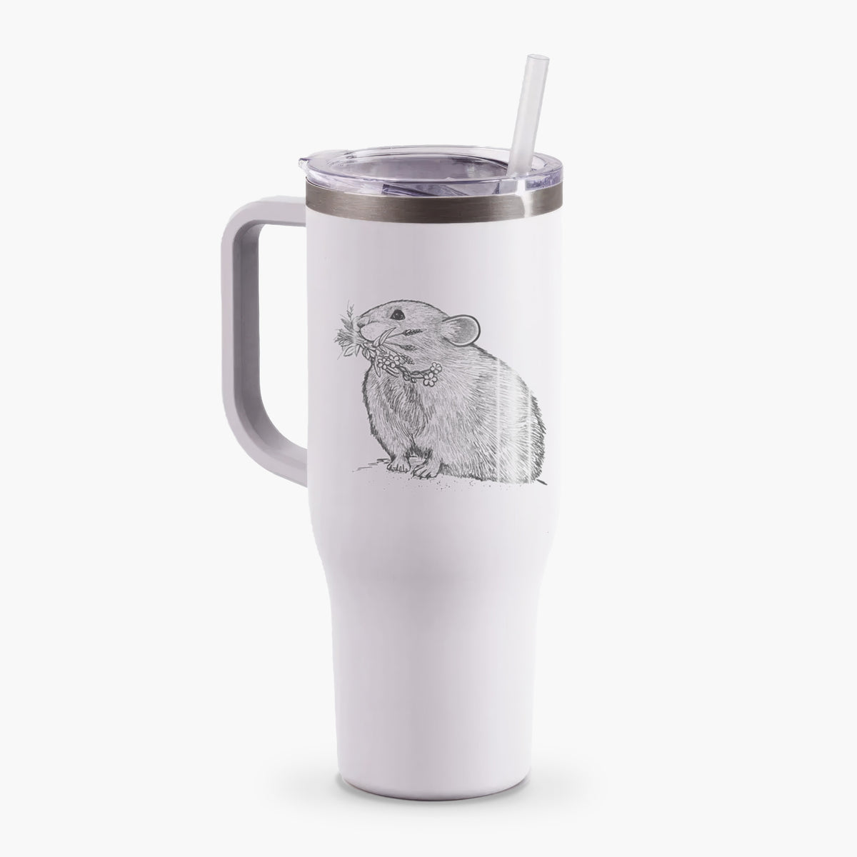 Ochotona princeps - American Pika - 40oz Tumbler with Handle