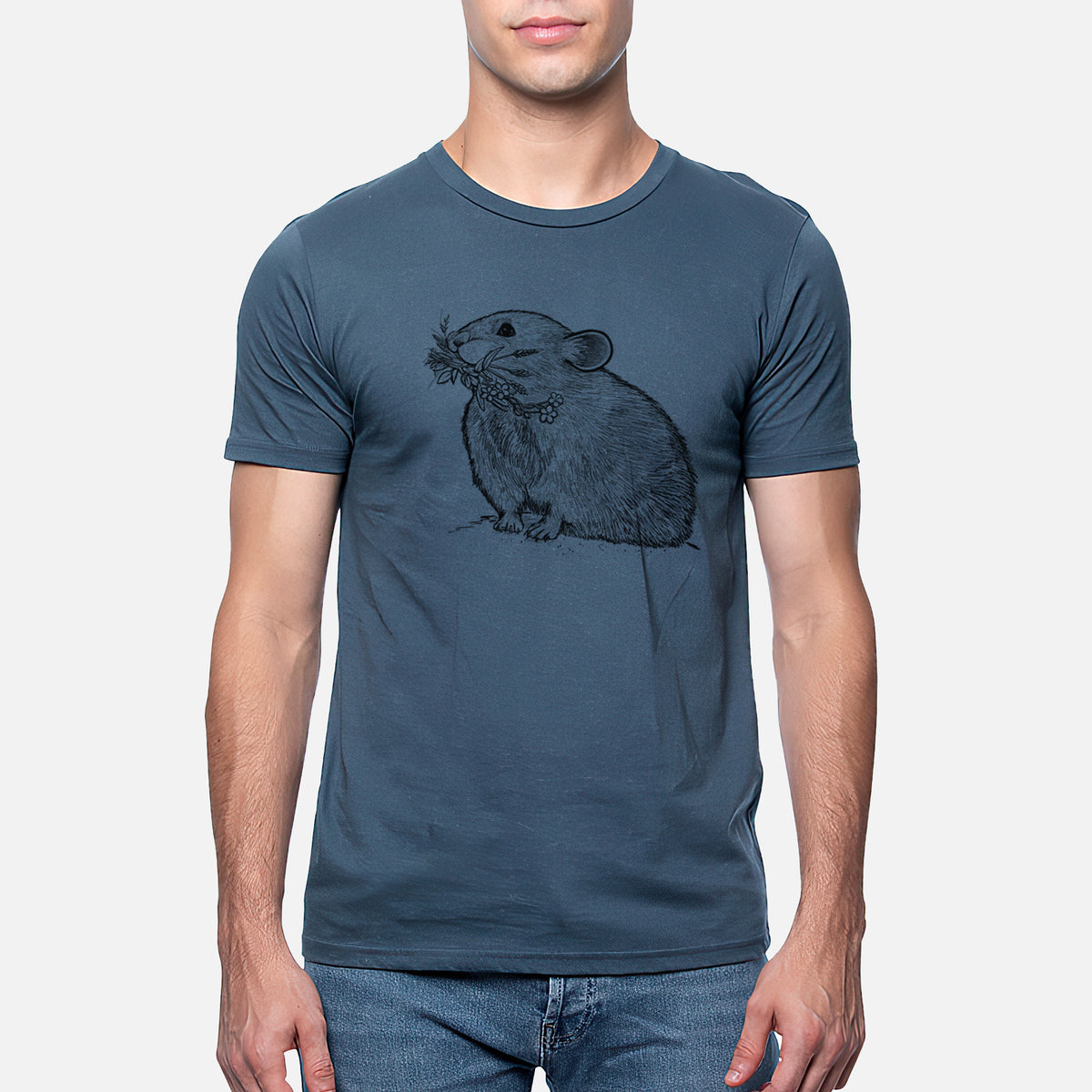 CLOSEOUT - Ochotona princeps - American Pika - Unisex Crewneck - Made in USA - 100% Organic Cotton