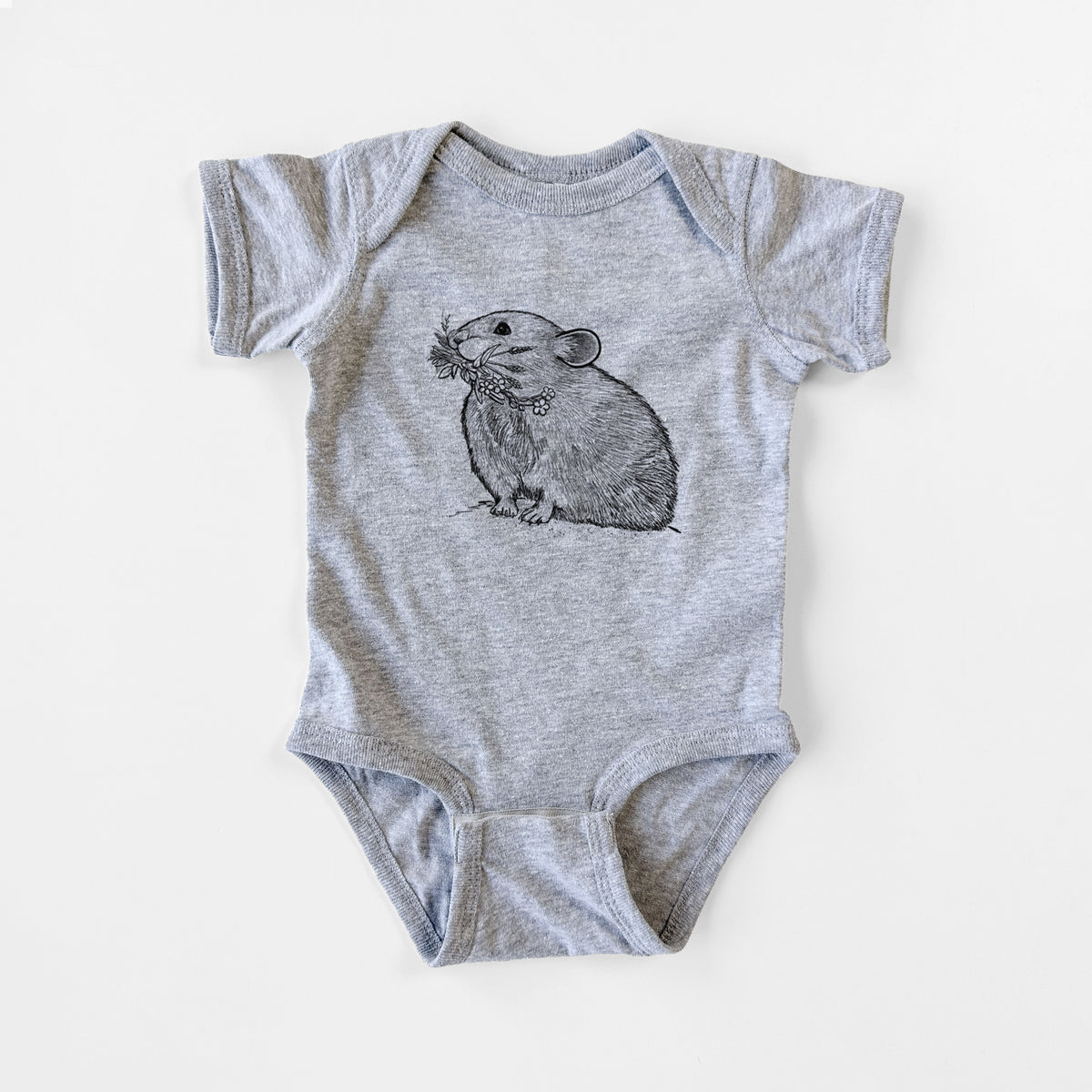 Ochotona princeps - American Pika - Baby Fine Jersey Bodysuit