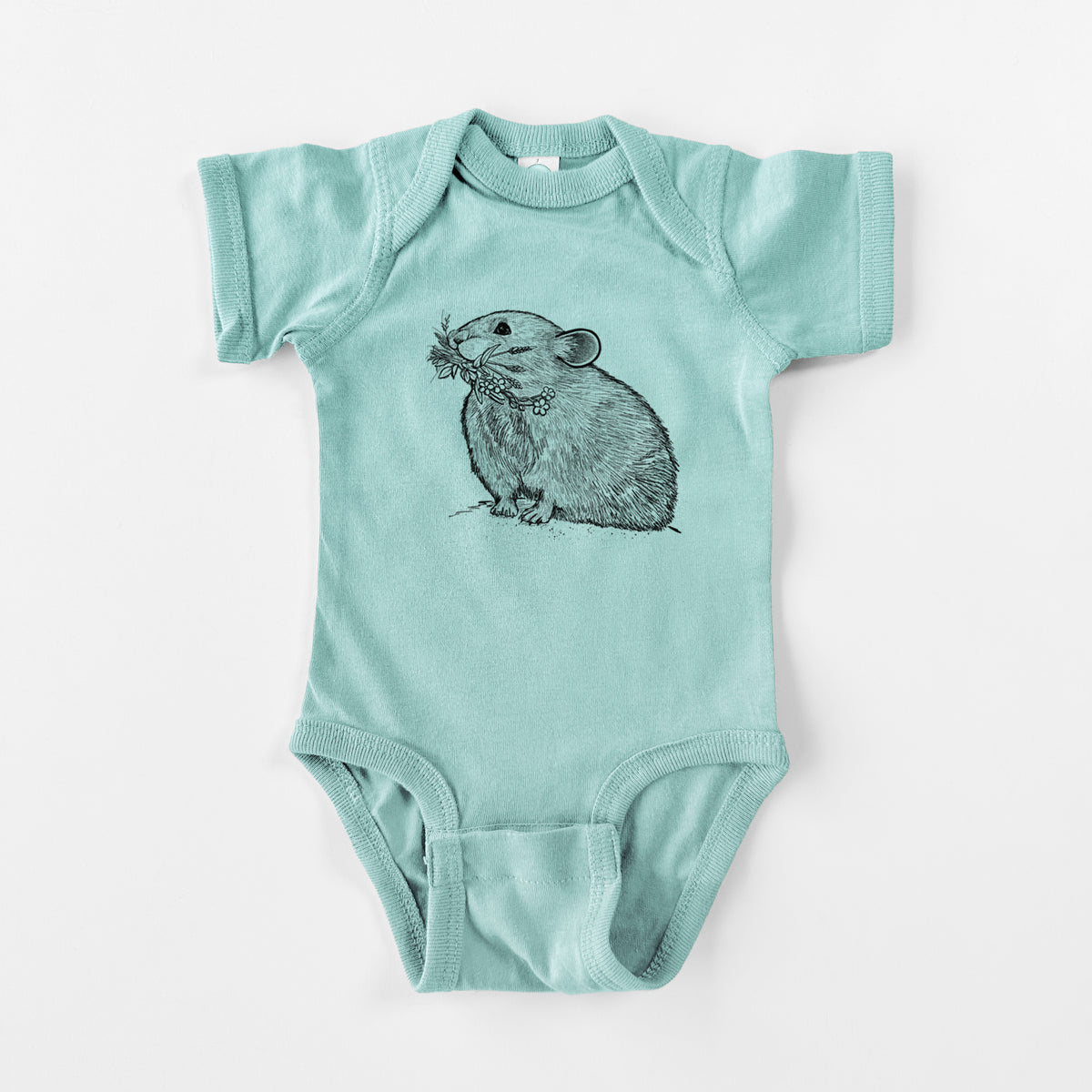 Ochotona princeps - American Pika - Baby Fine Jersey Bodysuit