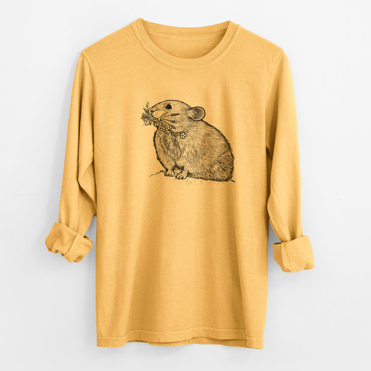 Ochotona princeps - American Pika - Unisex Comfort Colors 100% Cotton Long Sleeve