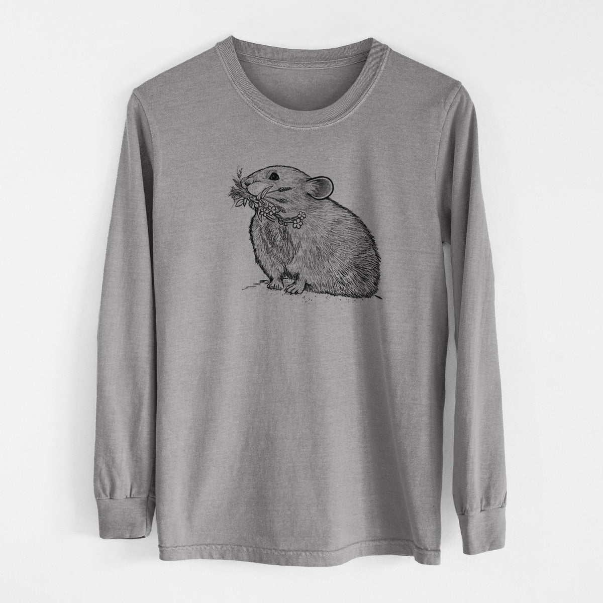 Ochotona princeps - American Pika - Unisex Comfort Colors 100% Cotton Long Sleeve