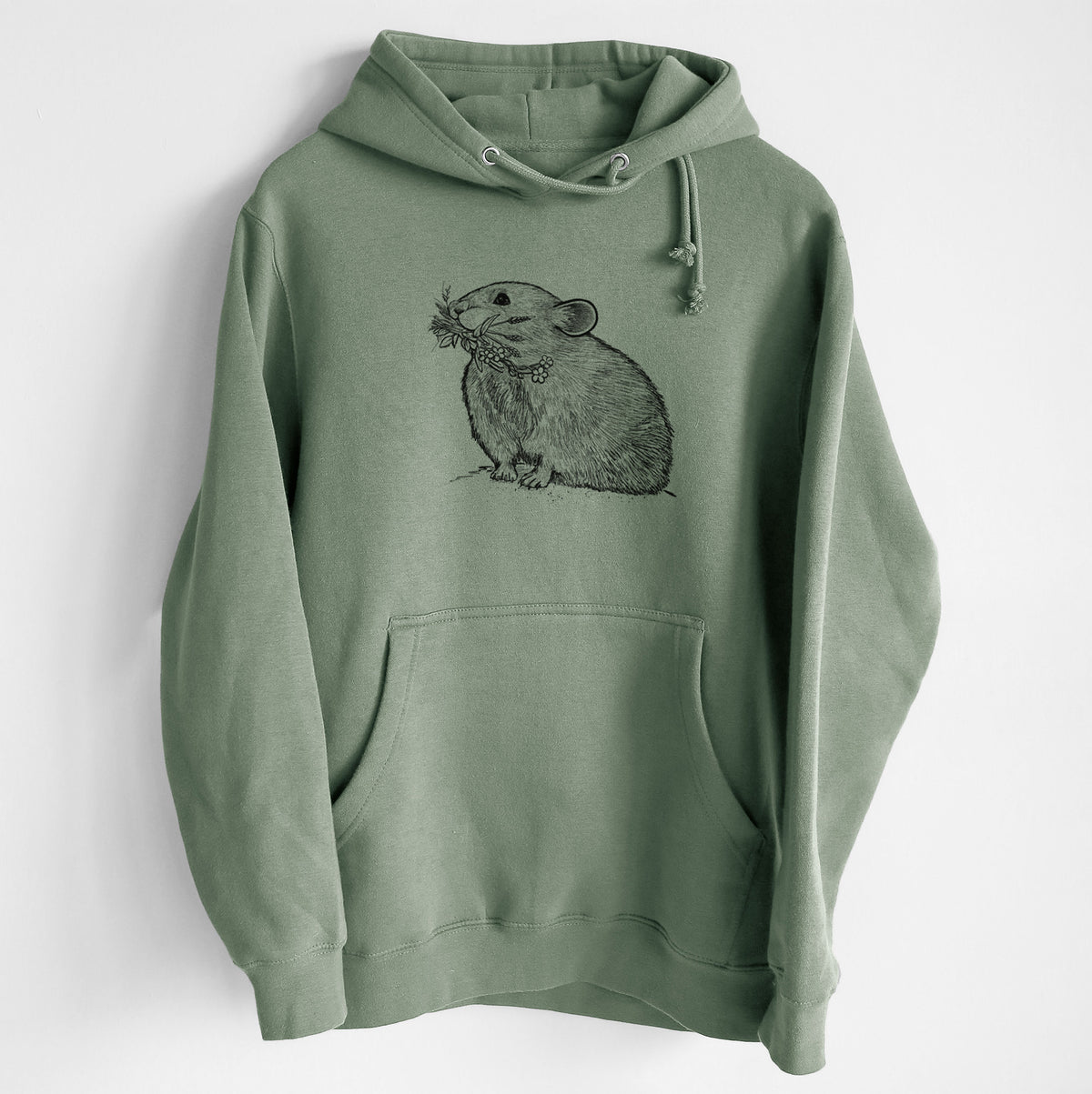 Ochotona princeps - American Pika - Heavyweight Fleece Hoodie