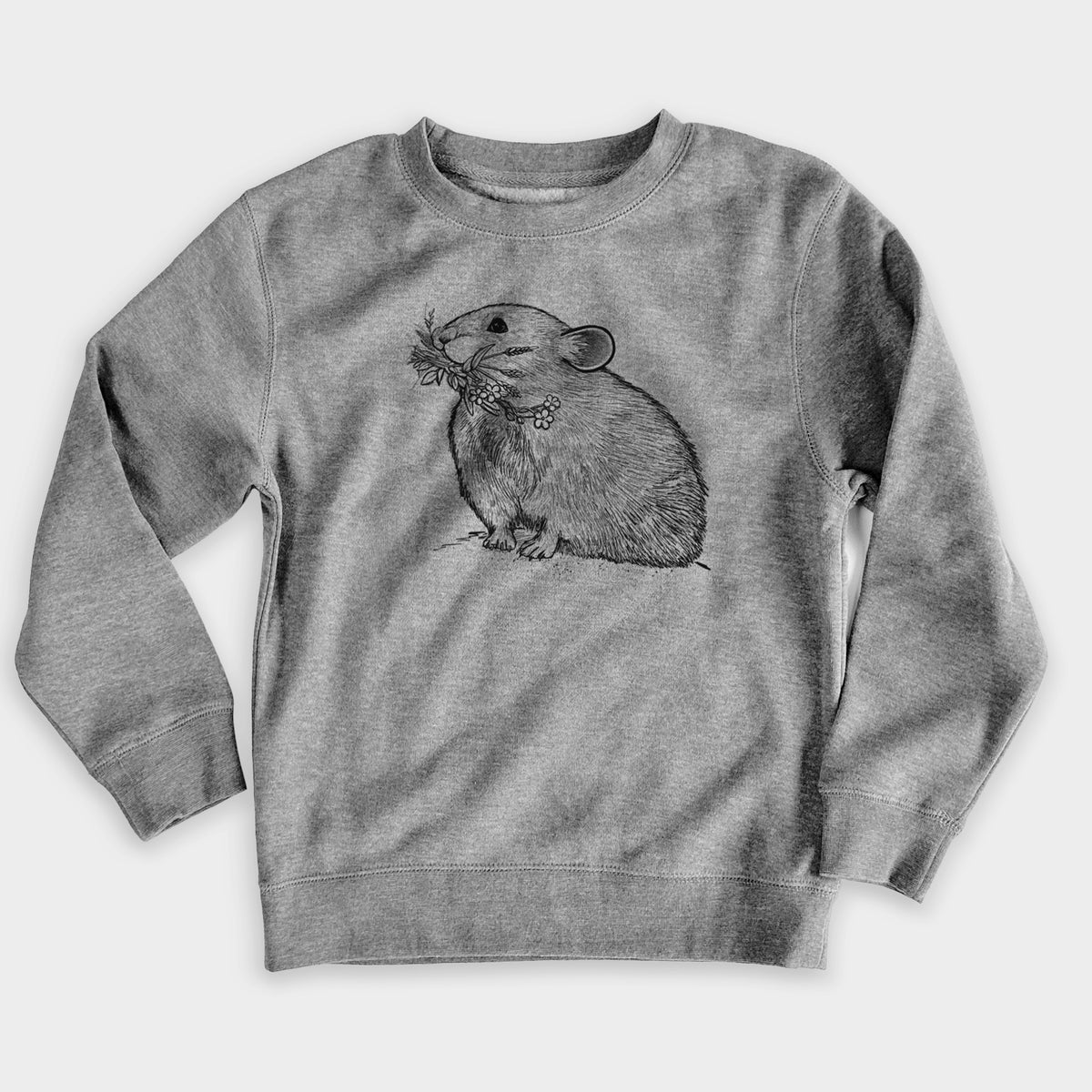 Ochotona princeps - American Pika - Youth Lightweight Crewneck Sweatshirt