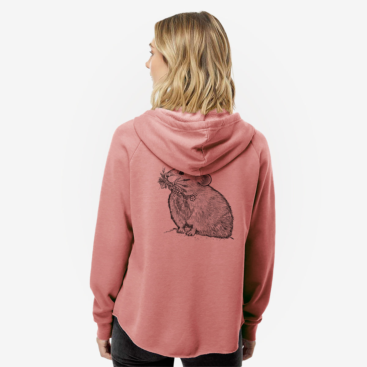 Ochotona princeps - American Pika - Women's Cali Wave Zip-Up Sweatshirt