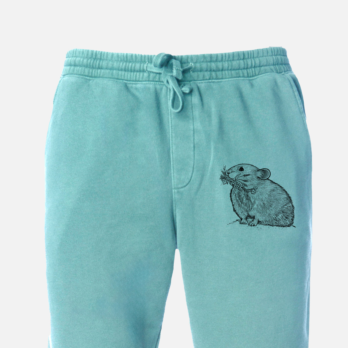 Ochotona princeps - American Pika - Unisex Pigment Dyed Sweatpants