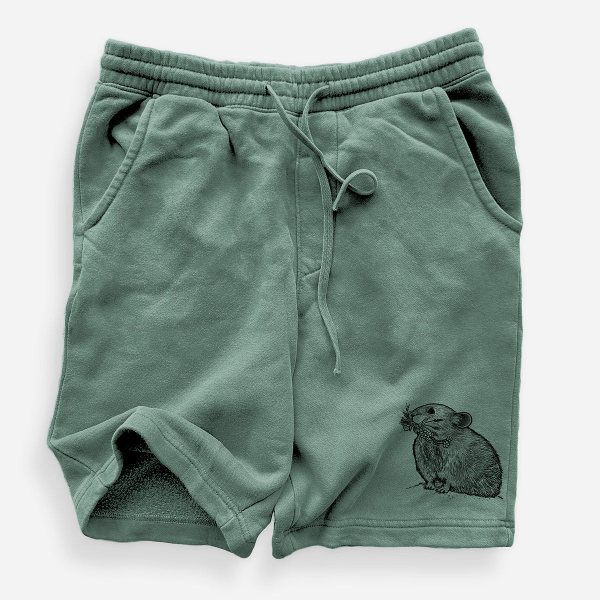 Ochotona princeps - American Pika - Unisex Pigment Dyed Shorts