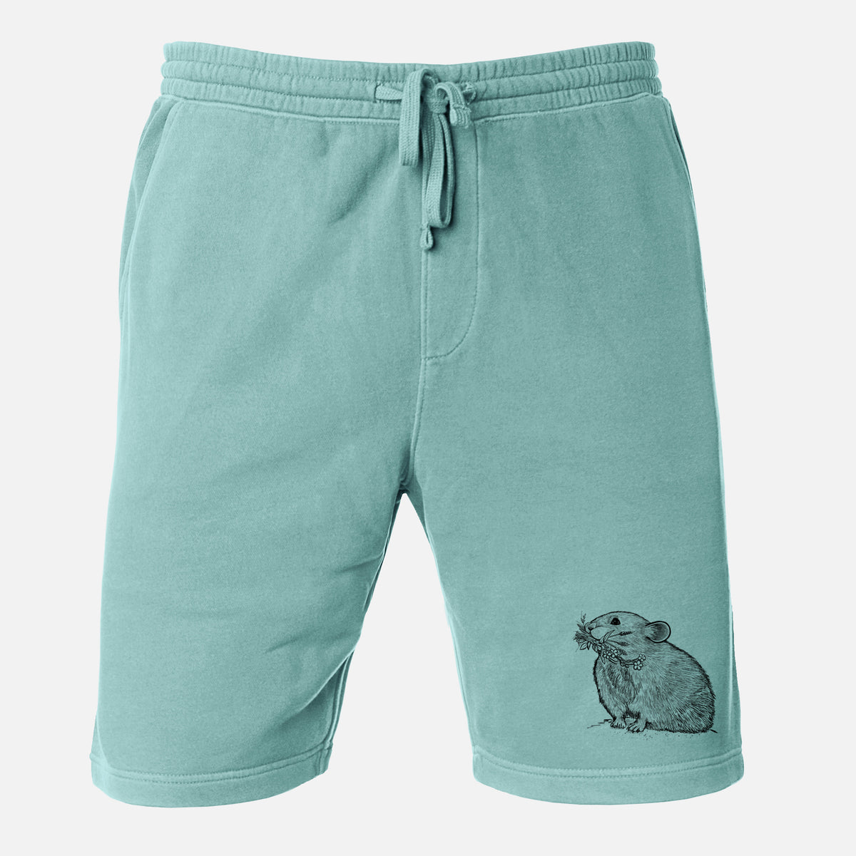 Ochotona princeps - American Pika - Unisex Pigment Dyed Shorts