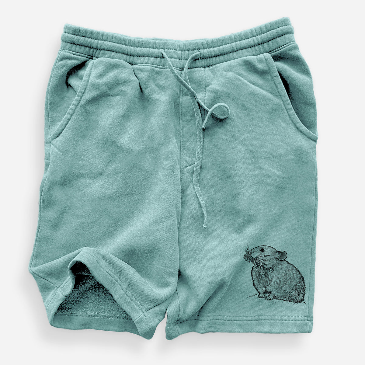 Ochotona princeps - American Pika - Unisex Pigment Dyed Shorts