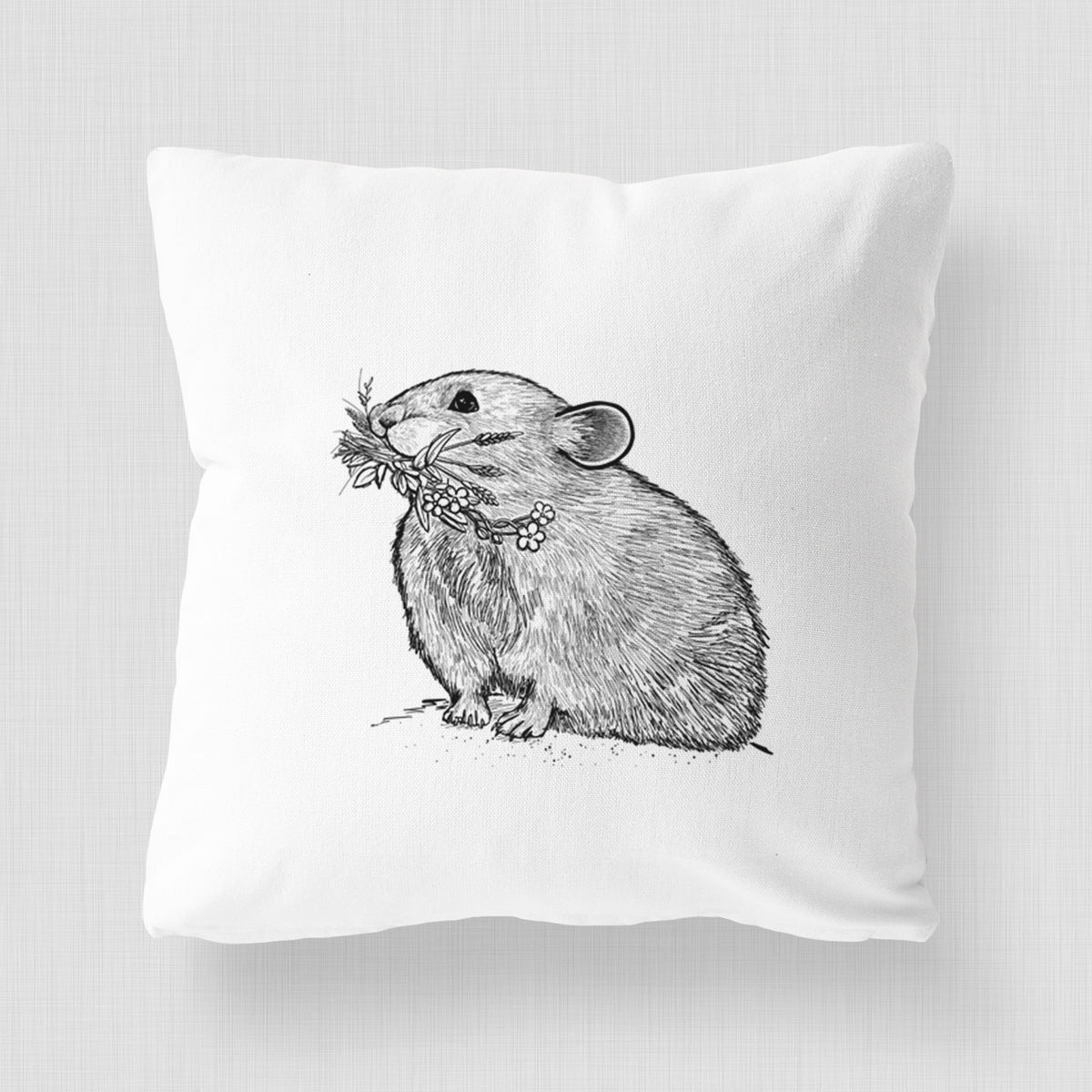 Ochotona princeps - American Pika - Throw Pillow Cover