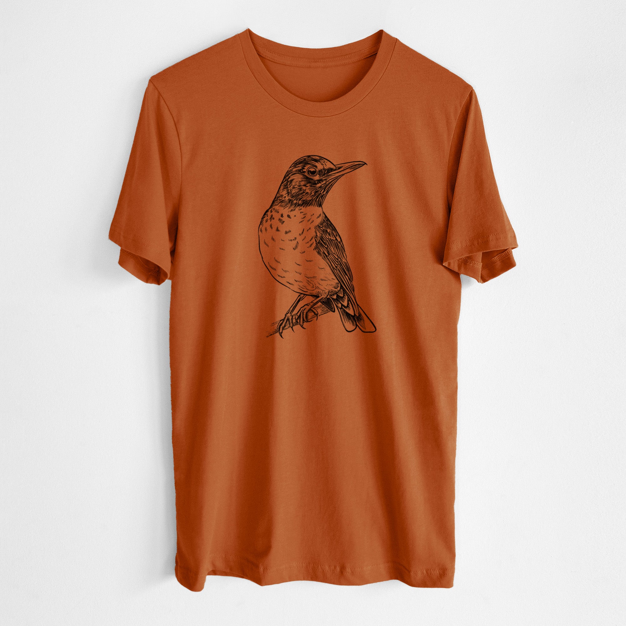 American Robin - Turdus migratorius - Lightweight 100% Cotton Unisex Crewneck