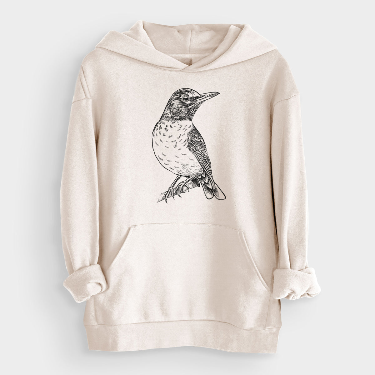 American Robin - Turdus migratorius  - Bodega Midweight Hoodie