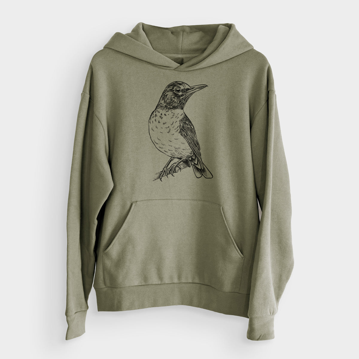 American Robin - Turdus migratorius  - Bodega Midweight Hoodie