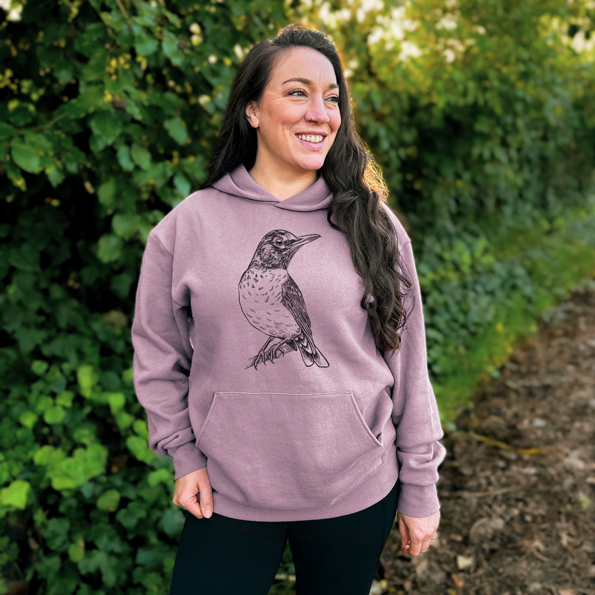 American Robin - Turdus migratorius  - Bodega Midweight Hoodie